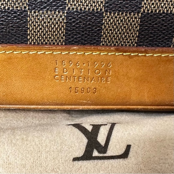 Authentic Louis Vuitton Damier Ebene Arlequin Centenaire Leather Soho Backpack - Picture 5 of 15